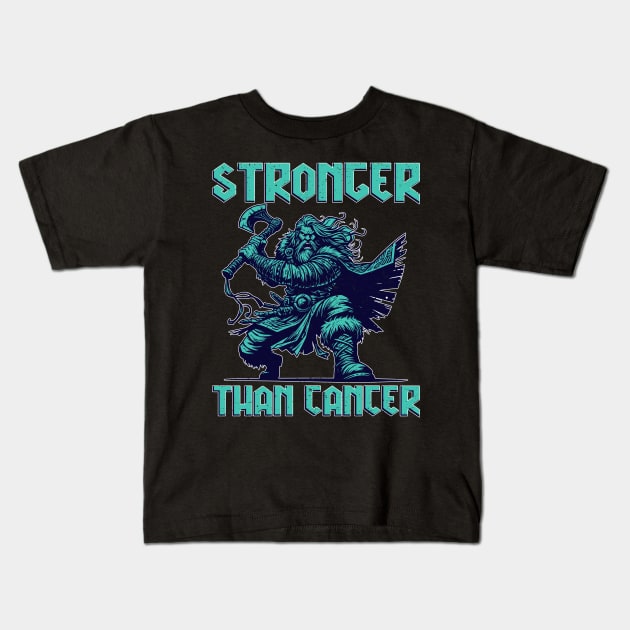 Stronger Than Cancer (distressed) Kids T-Shirt by DavesTees